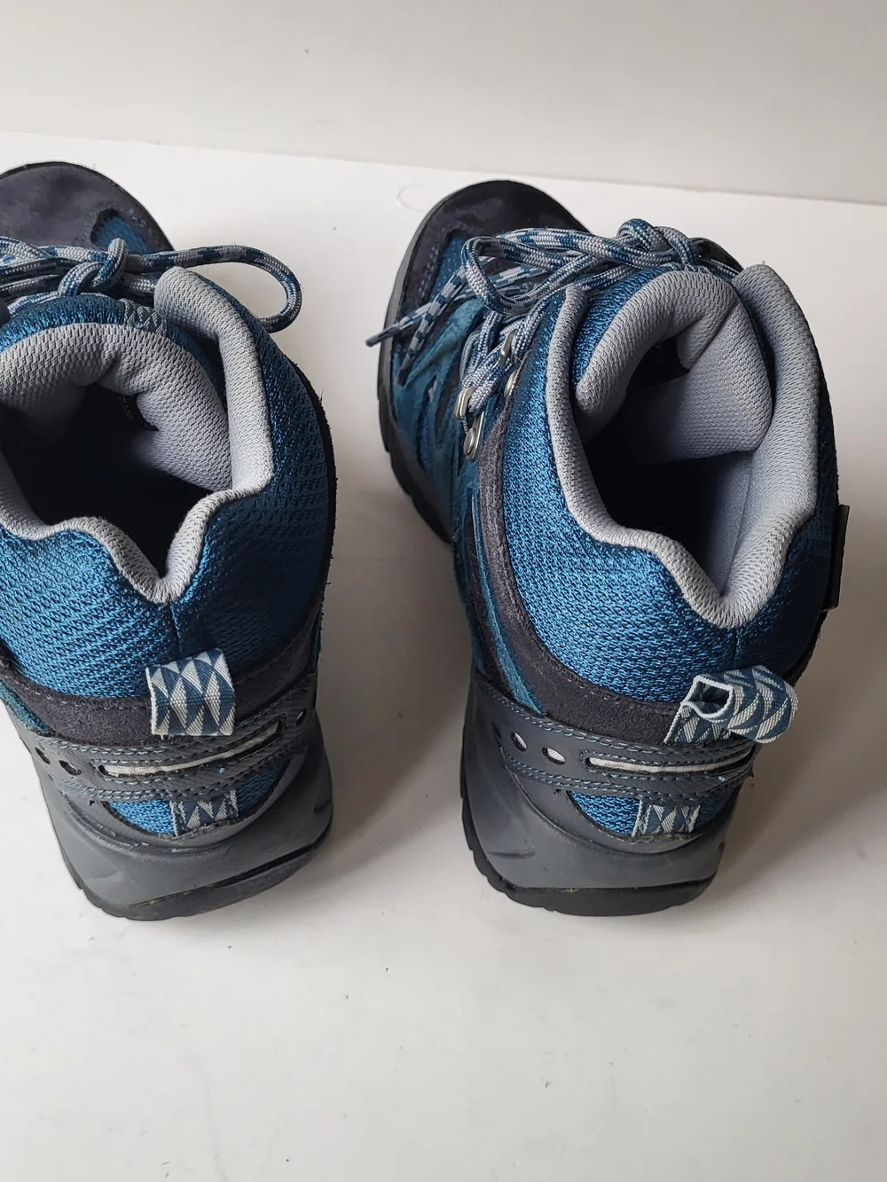 L.L. Bean Kids Blue and Navy Hiking Boots